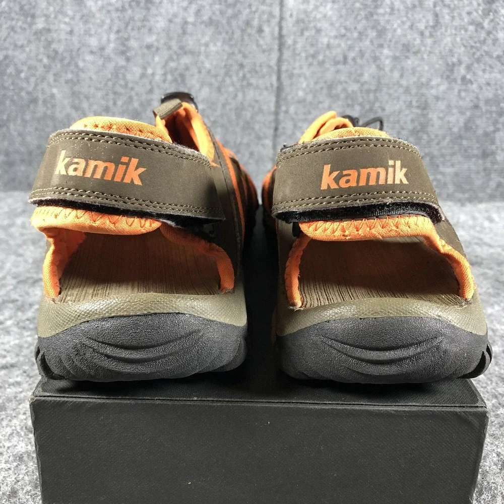 Kamik Escape Sandals Mens Size 8 Olive Orange Closed Toe Hiking‎ Water HK0125